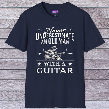 Old Man Guitarist T-Shirt