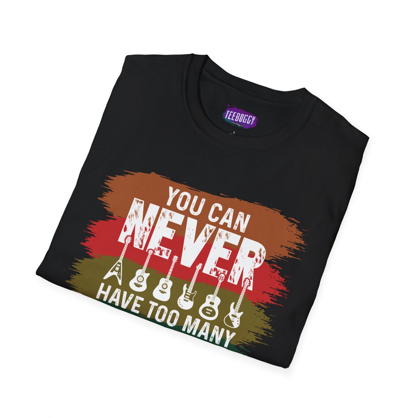 Guitar Statement T-Shirt - Grunge Colorful Slogan