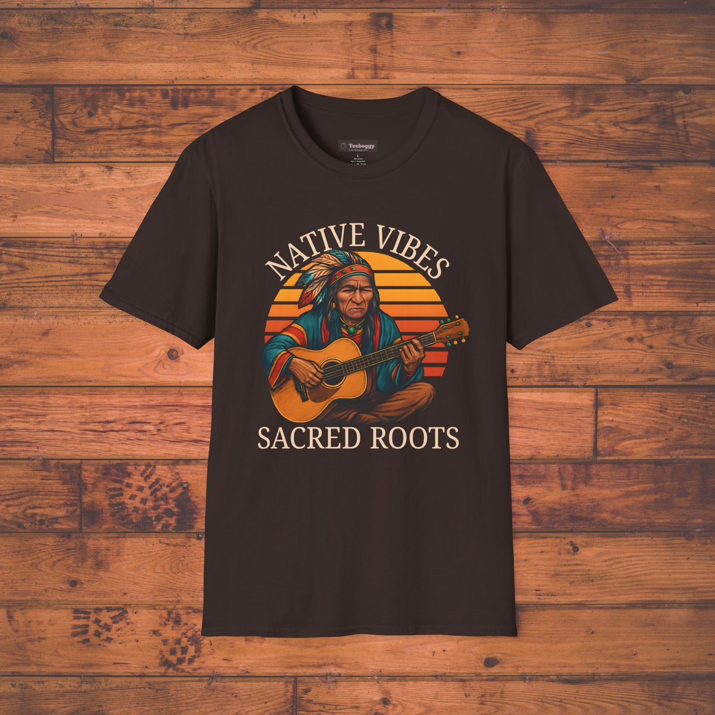 Native Vibes, Sacred Roots T-Shirt — Native American Guitar Tribute