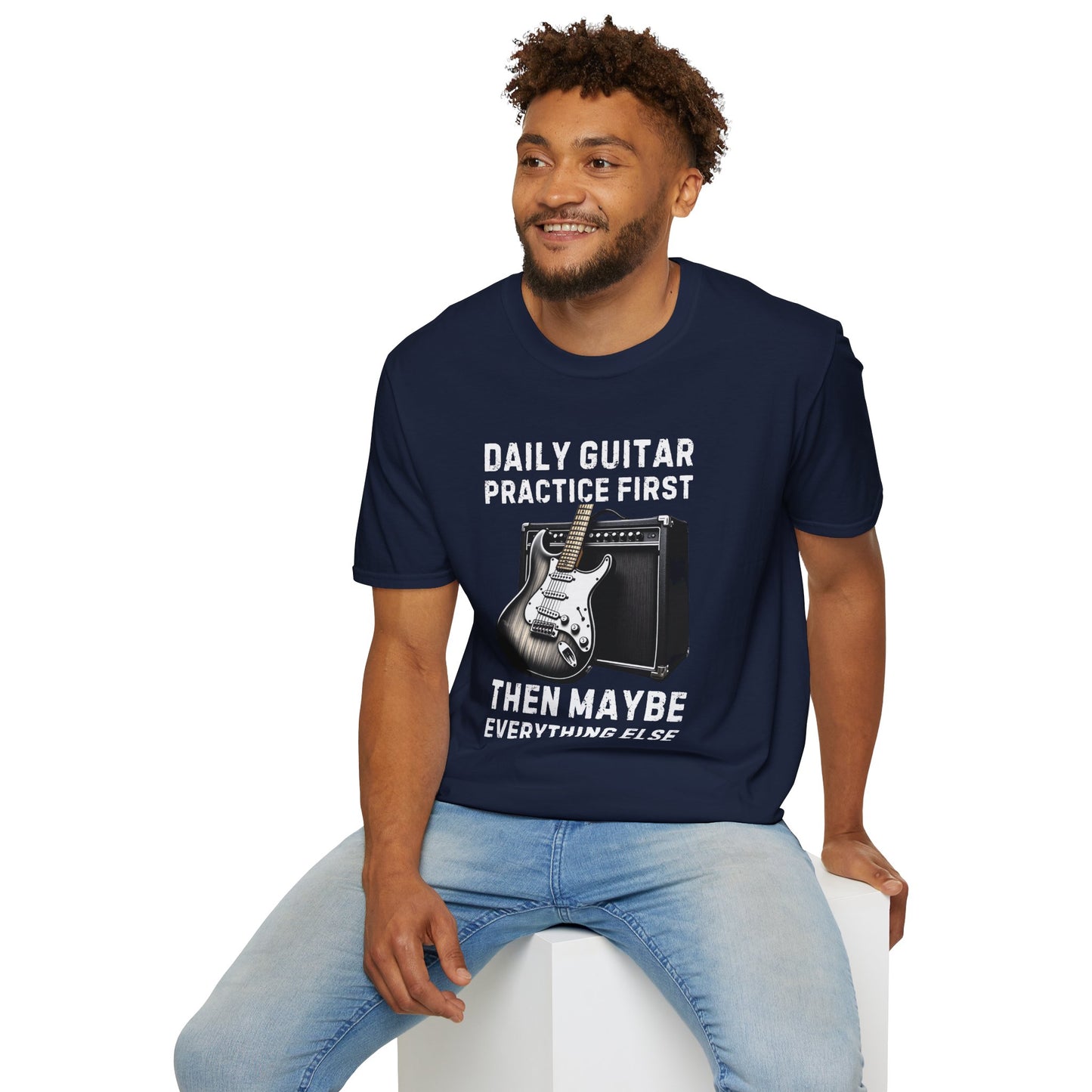Daily Guitar Practice First T-Shirt — Rock Guitar & Amp Design