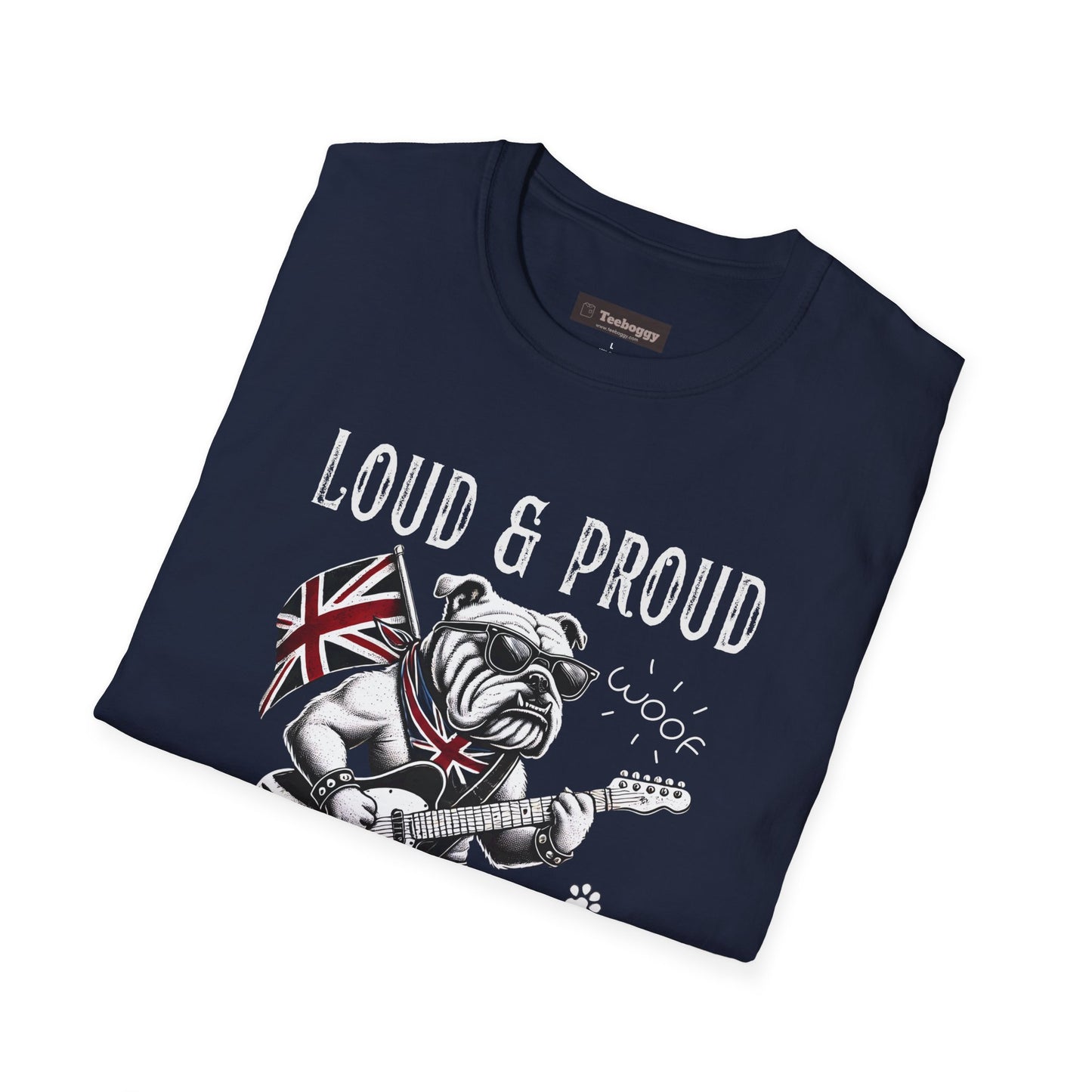 British Bulldog Rock T-Shirt — "Loud & Proud, Rule Brittania"