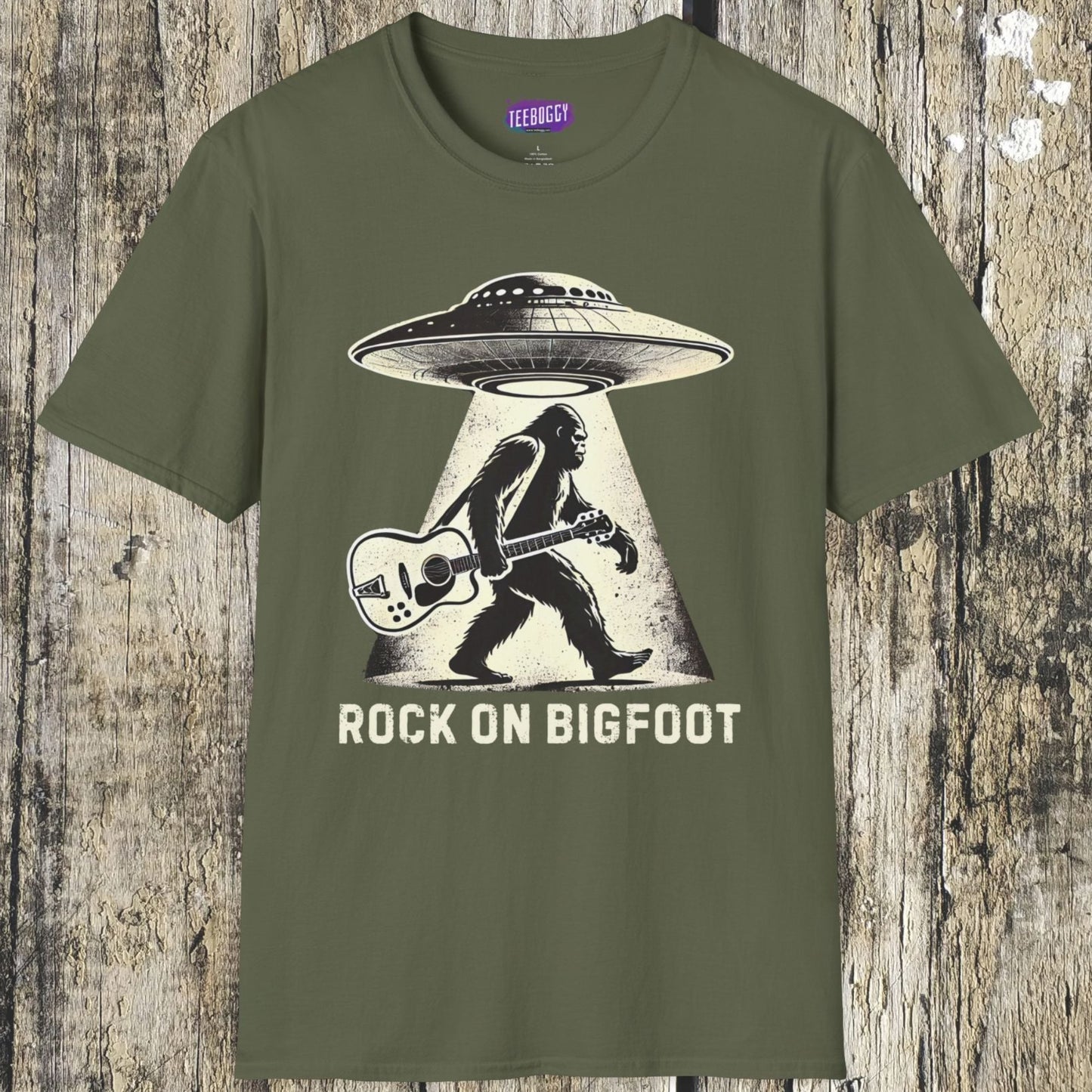 Bigfoot Rock On T-Shirt