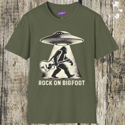 Bigfoot Rock On T-Shirt