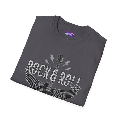 Guitar Wings Unisex T-Shirt Rock & Roll Music Tee