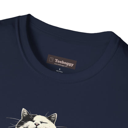 Funny Rocker Fat Cat T-Shirt – “Heavy Man… Just Heavy!”