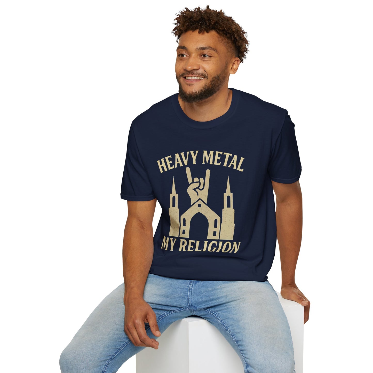 Heavy Metal Church T-Shirt — Fist Emblem Tee for Metal Fans