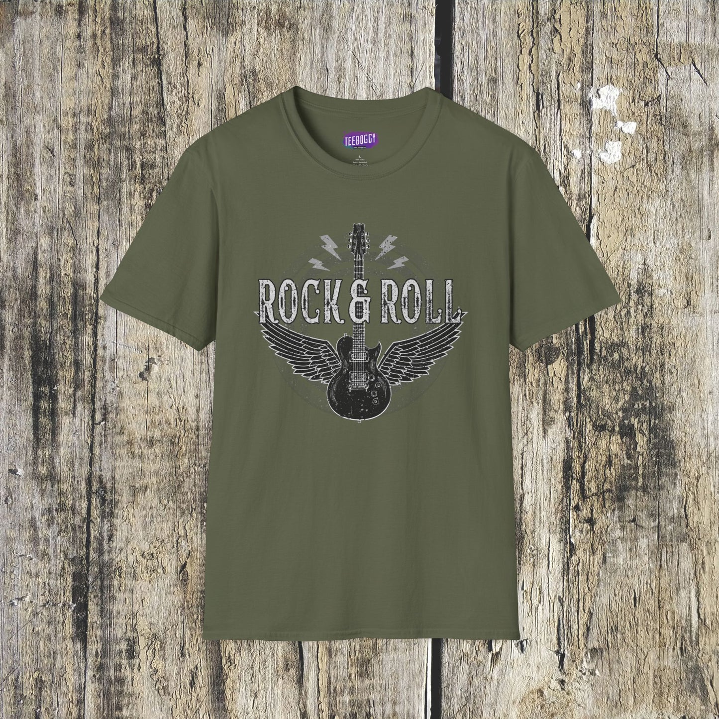 Guitar Wings Unisex T-Shirt Rock & Roll Music Tee