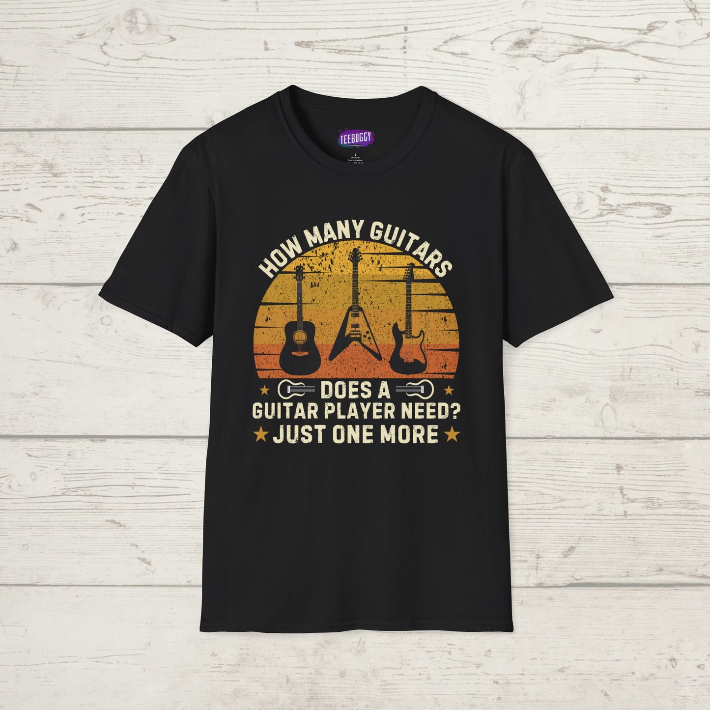 Guitarist Statement T-Shirt - Just One More Guitar