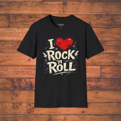 I Love Rock n Roll T-Shirt — Design for Music Lovers