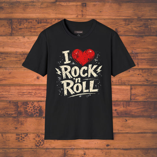 I Love Rock n Roll T-Shirt — Design for Music Lovers