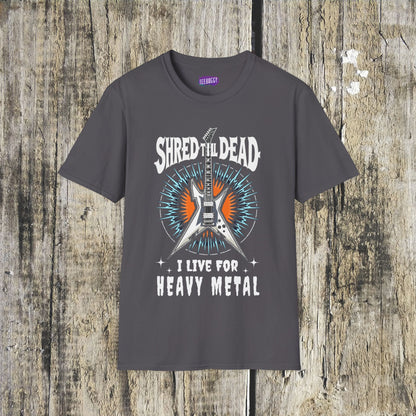 Electric Guitar Shred Till Dead, Unisex T-Shirt