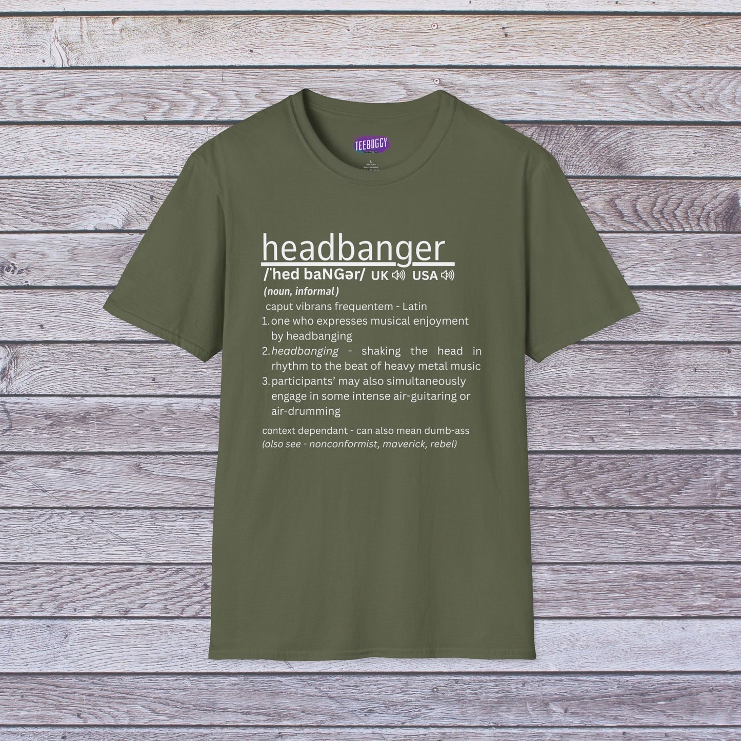 Headbanger T-Shirt - Dictionary Definition Fun Tee