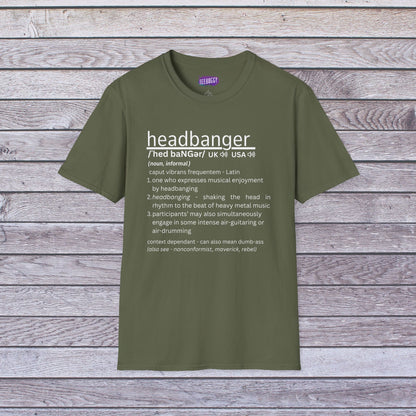 Headbanger T-Shirt - Dictionary Definition Fun Tee