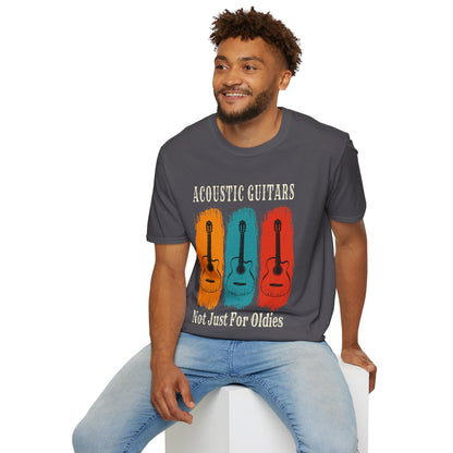 Fun Acoustic Guitars T-Shirt - Not Just For Oldies