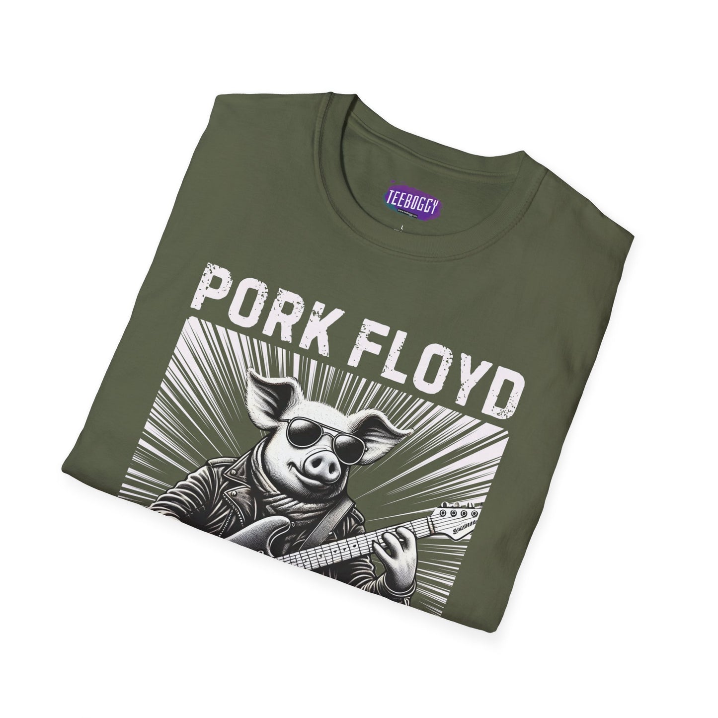 Graphic Tee - Pork Floyd Rock Stratocaster Guitar T-Shirt