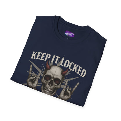 Skull Heavy Metal T-Shirt - Keep it Locked