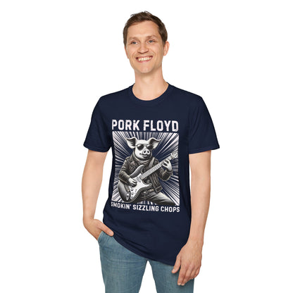 Graphic Tee - Pork Floyd Rock Stratocaster Guitar T-Shirt