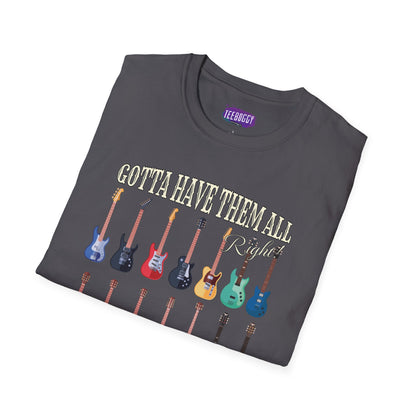 Guitar Shapes Unisex T-Shirt - Gotta Have Them All