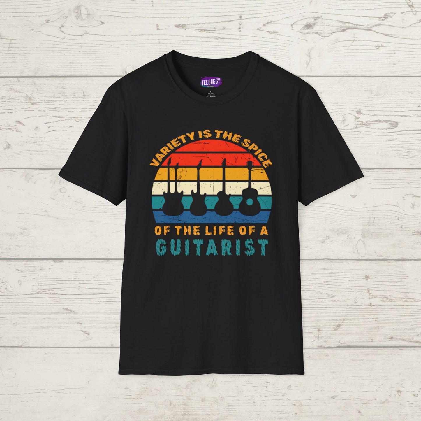 Guitarist Graphic Tee - Variety is the Spice of Life Unisex Softstyle T-Shirt