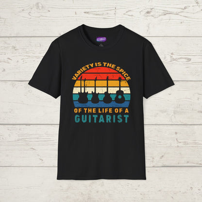 Guitarist Graphic Tee - Variety is the Spice of Life Unisex Softstyle T-Shirt