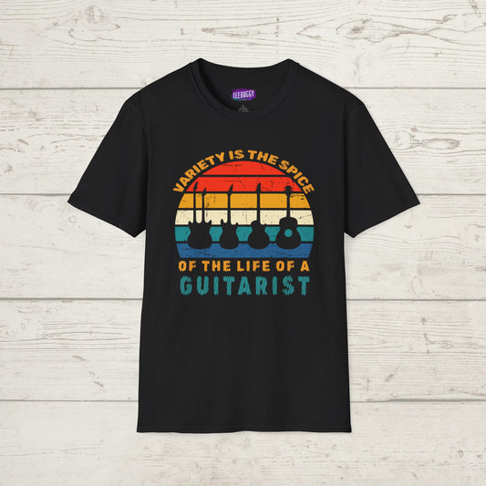 Guitarist Graphic Tee - Variety is the Spice of Life Unisex Softstyle T-Shirt