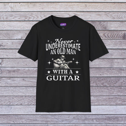 Old Man Guitarist T-Shirt