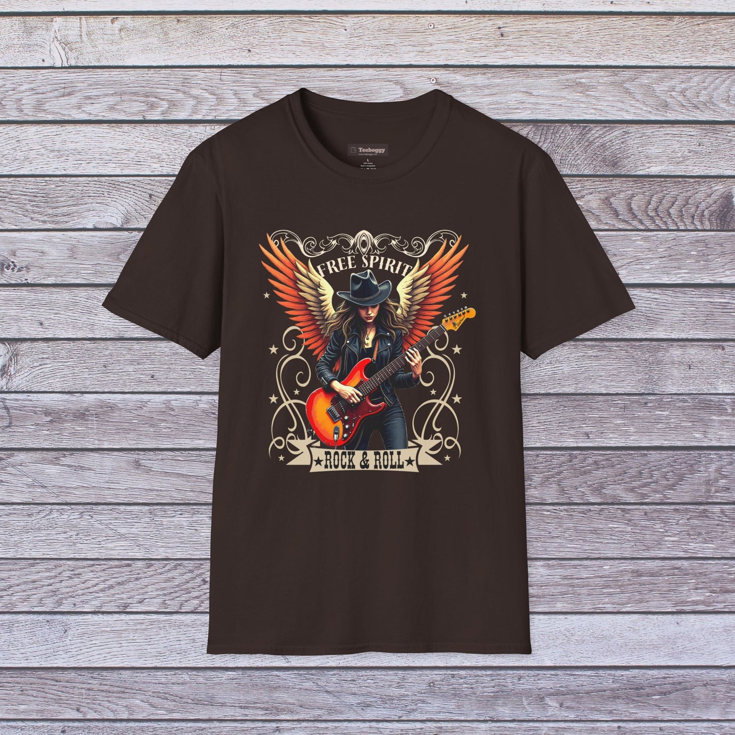 Free Spirit, Rock & Roll, T-Shirt