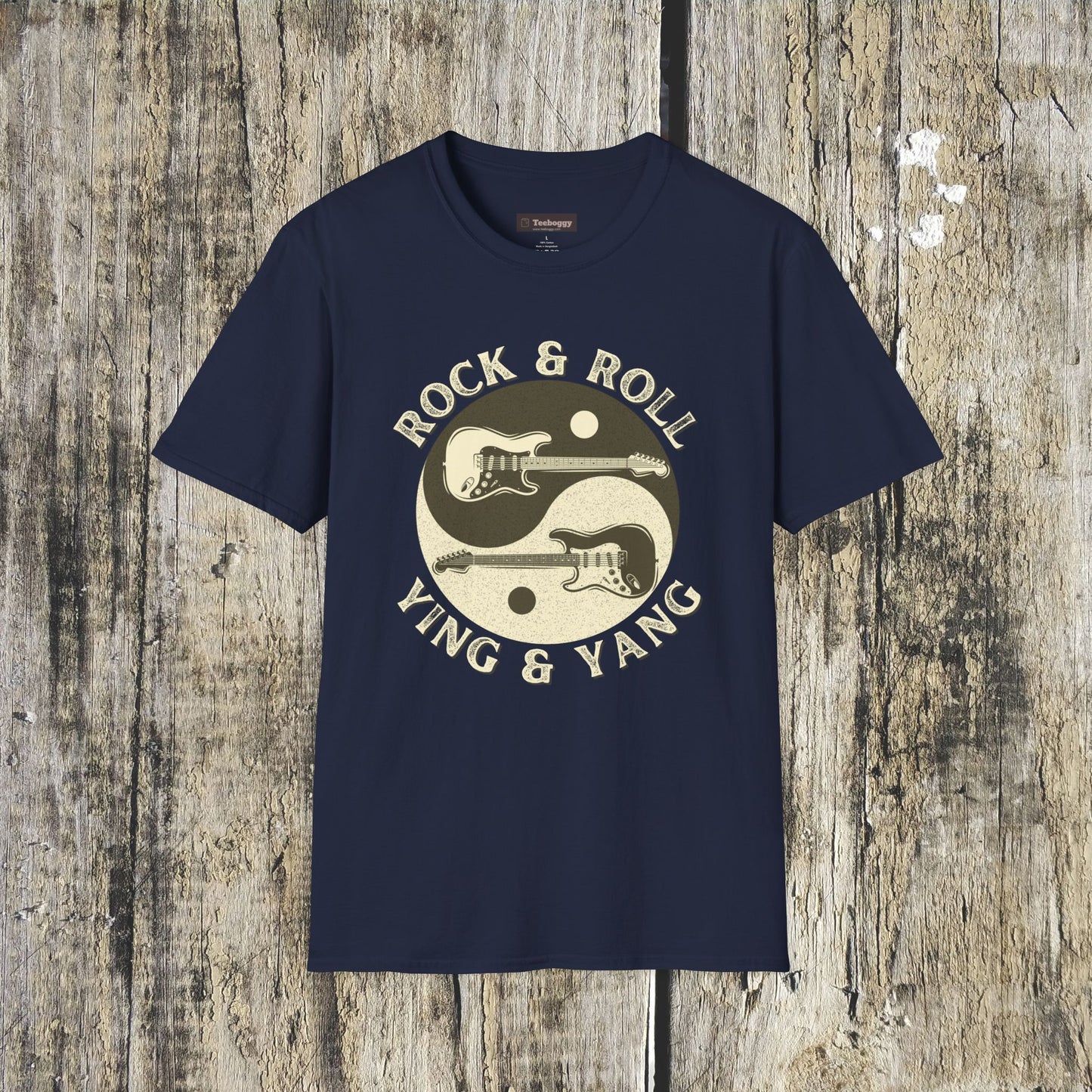 Yin Yang Guitar T-Shirt — Spiritual Balance & Harmony Music Tee