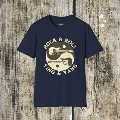Yin Yang Guitar T-Shirt — Spiritual Balance & Harmony Music Tee
