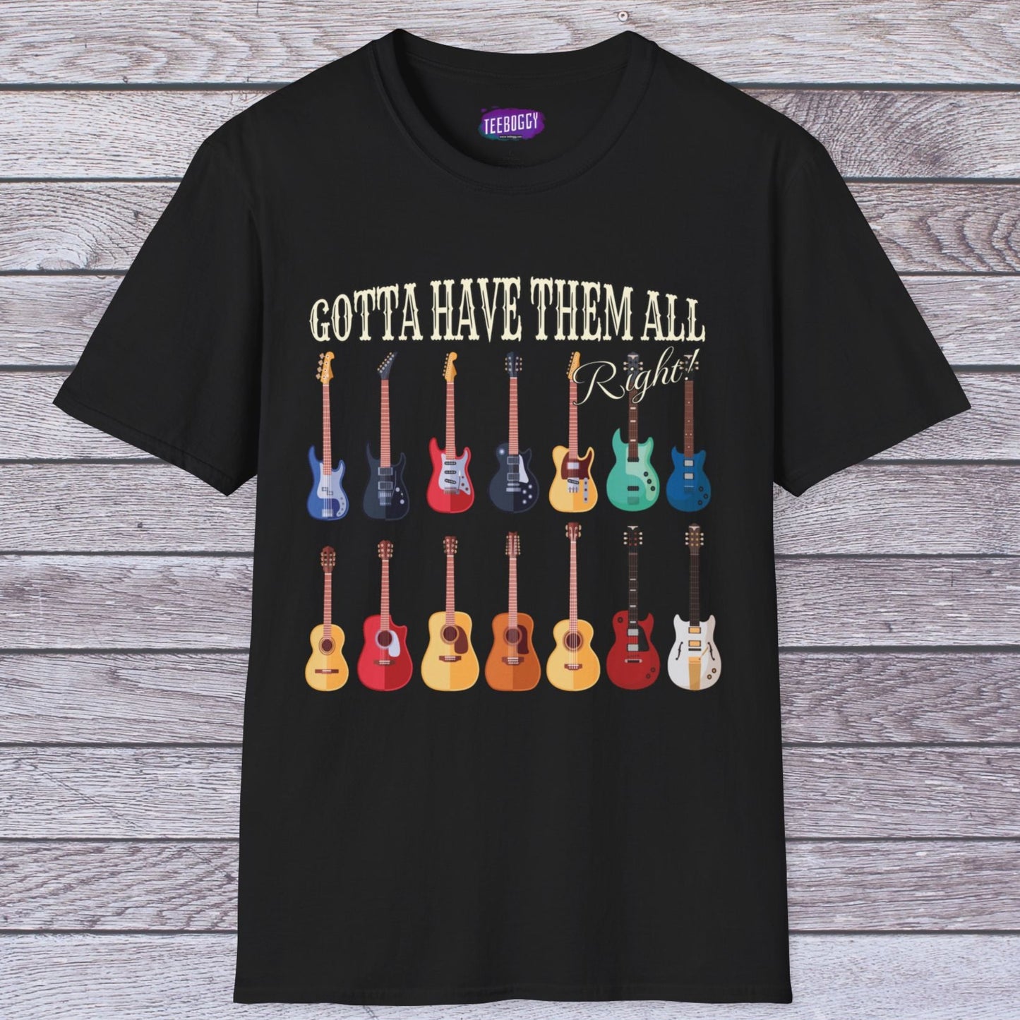 Guitar Shapes Unisex T-Shirt - Gotta Have Them All
