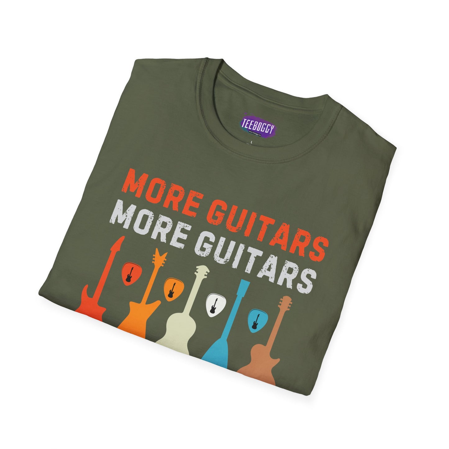 Guitar Quote T-Shirt, More Guitars More Guitars