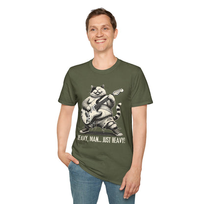 Cat Guitar Unisex T-Shirt - Heavy, Man... Just Heavy!
