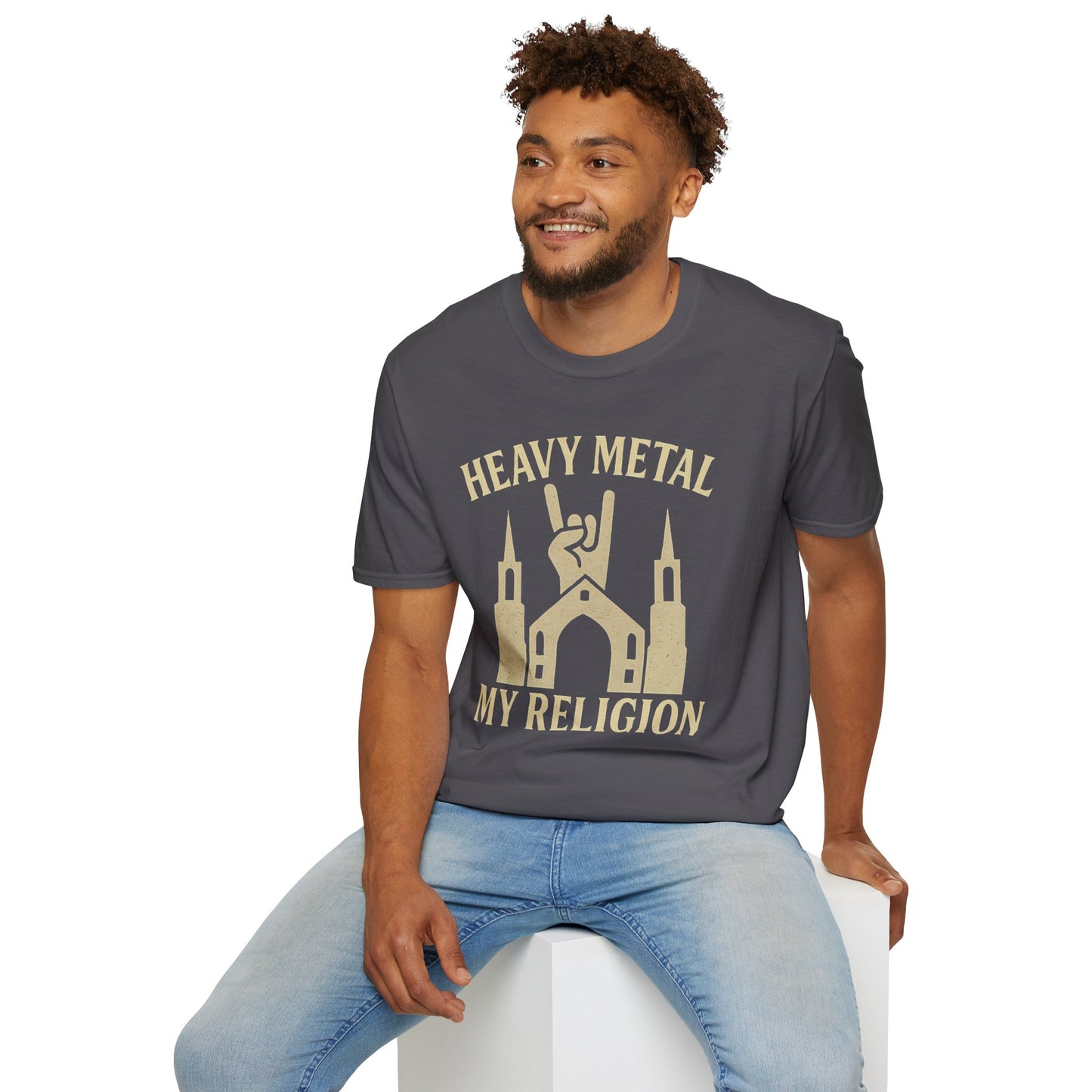 Heavy Metal Church Unisex T-Shirt - Heavy Metal, My Religion