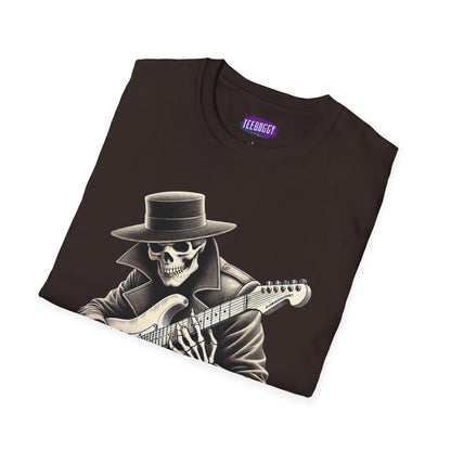 Skeleton Guitarist T-Shirt - Heavy Metal Forever