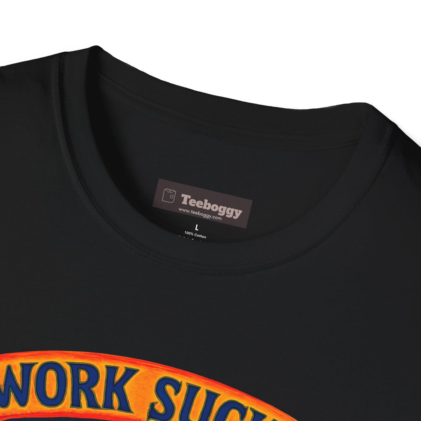 Work Sucks, Let’s Rock T-Shirt — Rock Guitar Graphic Tee