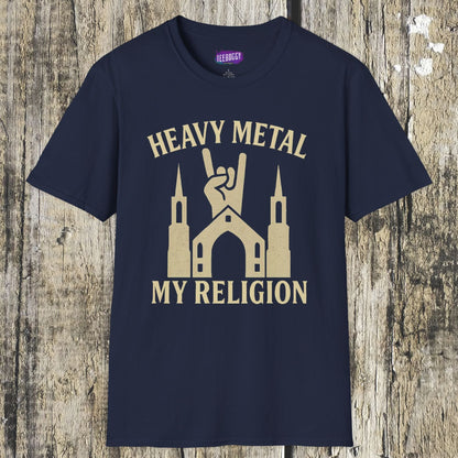 Heavy Metal Church Unisex T-Shirt - Heavy Metal, My Religion