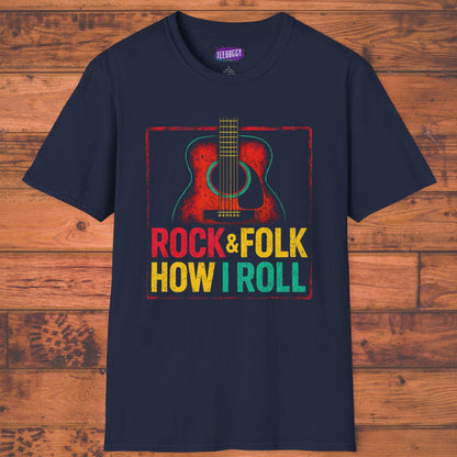 Acoustic Guitar T-Shirt - Rock & Folk Music Lovers