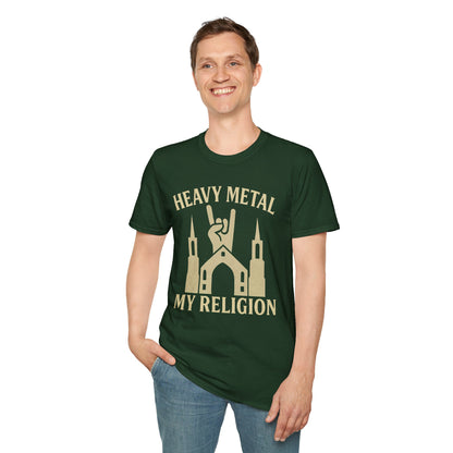 Heavy Metal Church Unisex T-Shirt - Heavy Metal, My Religion