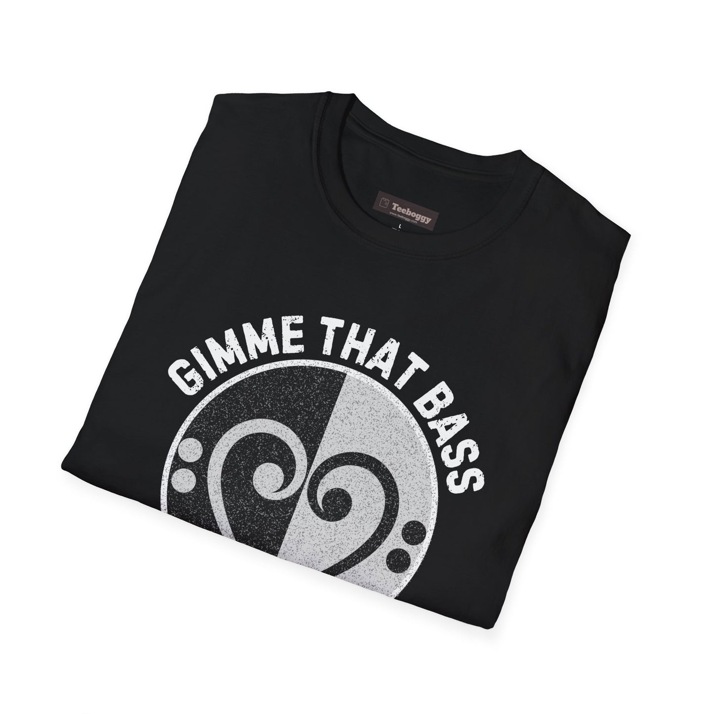 Bass Clef Heart Unisex T-Shirt - Feel the Bass, Love the Groove