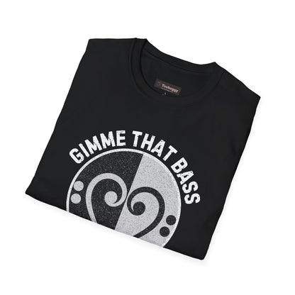 Bass Clef Heart Unisex T-Shirt - Feel the Bass, Love the Groove