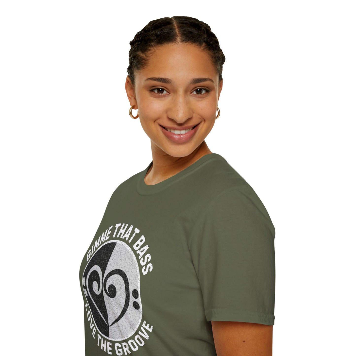 Bass Clef Heart Unisex T-Shirt - Feel the Bass, Love the Groove