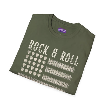 Patriotic Guitar T-Shirt - Rock & Roll, USA Greatness