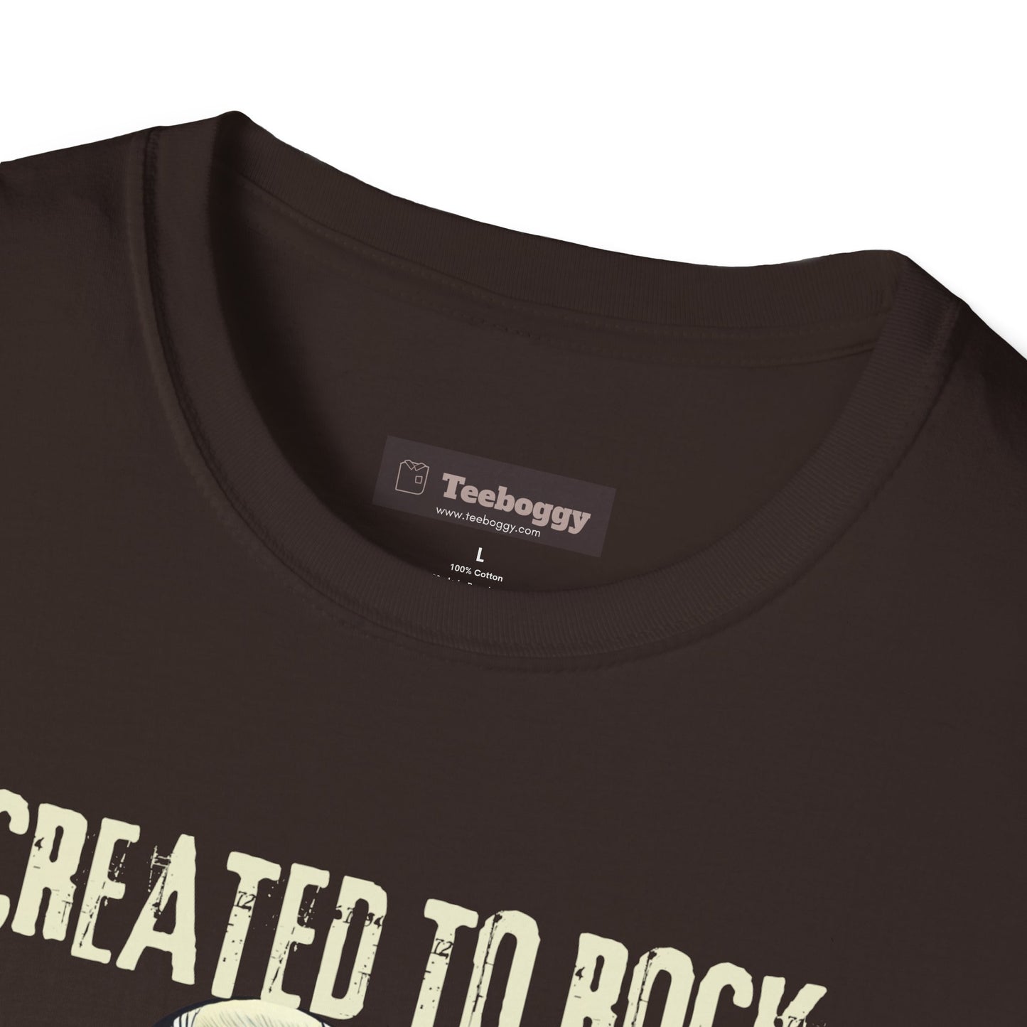 Crafted To Rock, With Bolt-on Neck, Frankenstein With Guitar, T-Shirt.