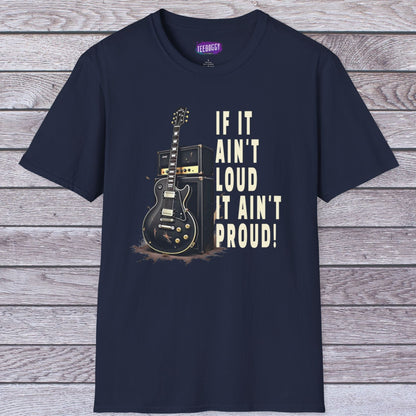 Guitar Amp Image and Slogan Unisex Softstyle T-Shirt