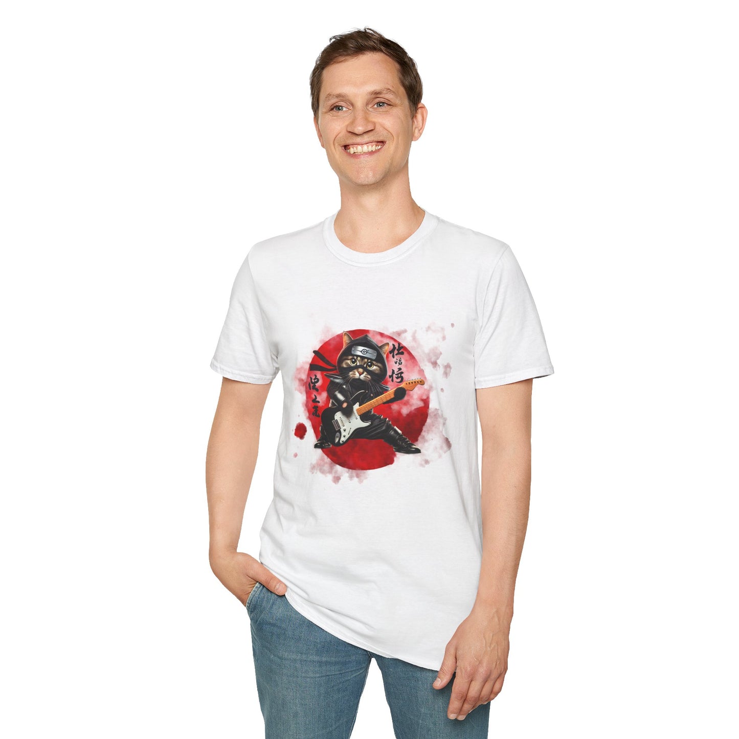 Ninja Cat Guitarist Tee