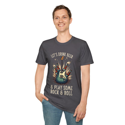 Graphic T-Shirt - Let's Drink Some Beer and Play Some Rock & Roll