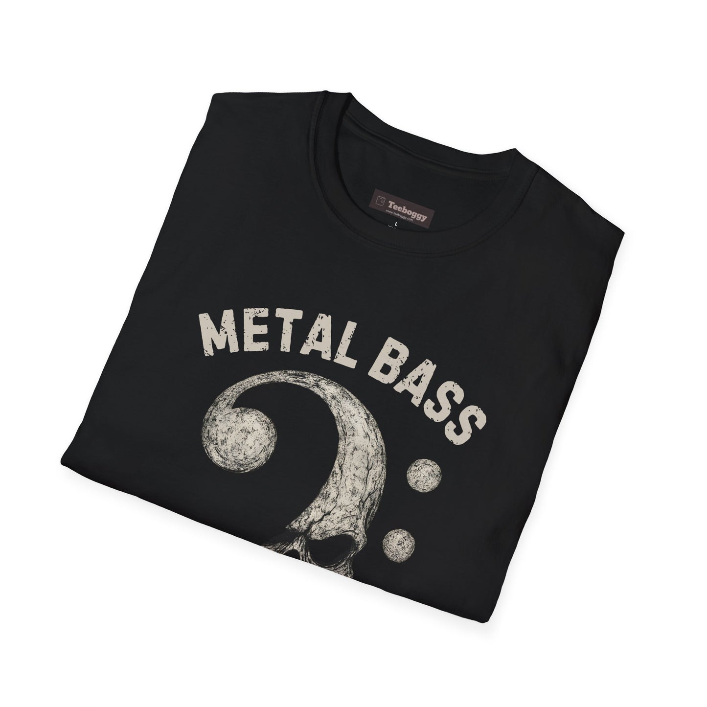 Metal Bass Skull T-Shirt — "Metal Bass, Hell Yeah!"