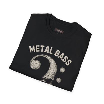 Metal Bass Skull T-Shirt — "Metal Bass, Hell Yeah!"