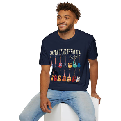 Guitar Shapes Unisex T-Shirt - Gotta Have Them All