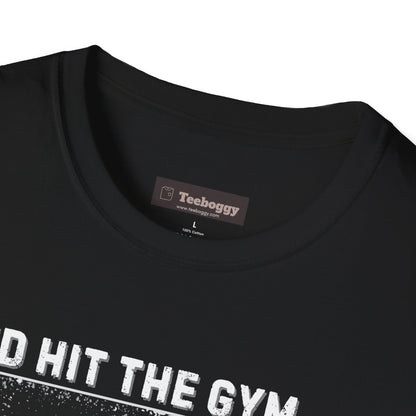Fat Cat Guitarist T-Shirt — "I'd Hit the Gym, But Guitar Takes All My Time" Humorous Tee